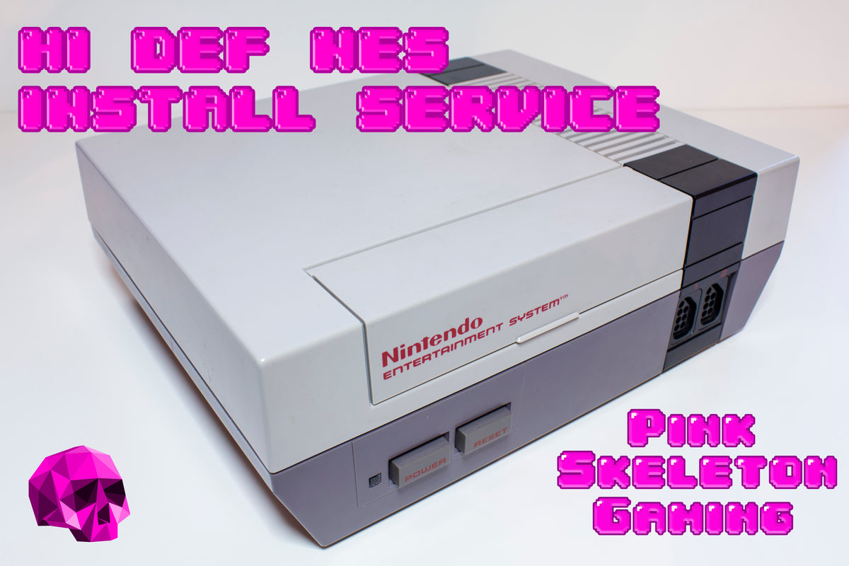 Hi-Def NES Install (Front Loader) – Pink Skeleton Gaming